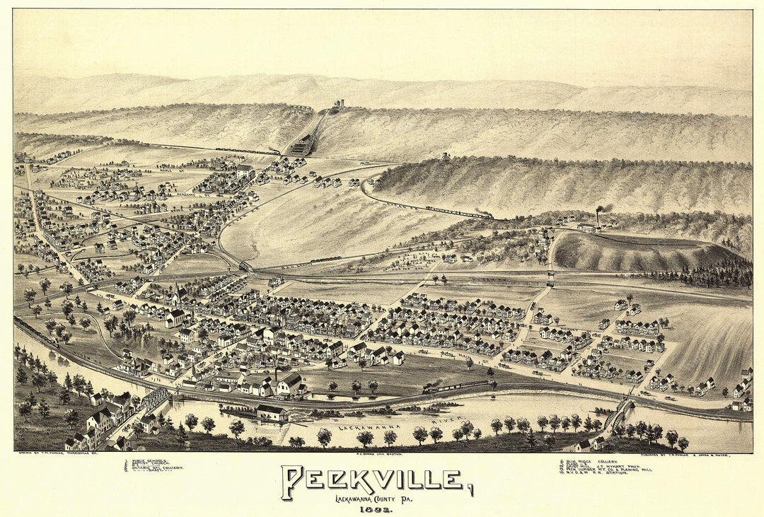 Peckville, Pennsylvania 1892