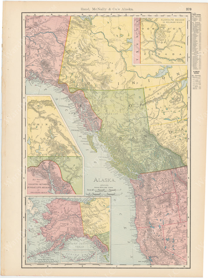 Alaska, British Columbia, and Pacific Northwest 1903 – WardMaps LLC