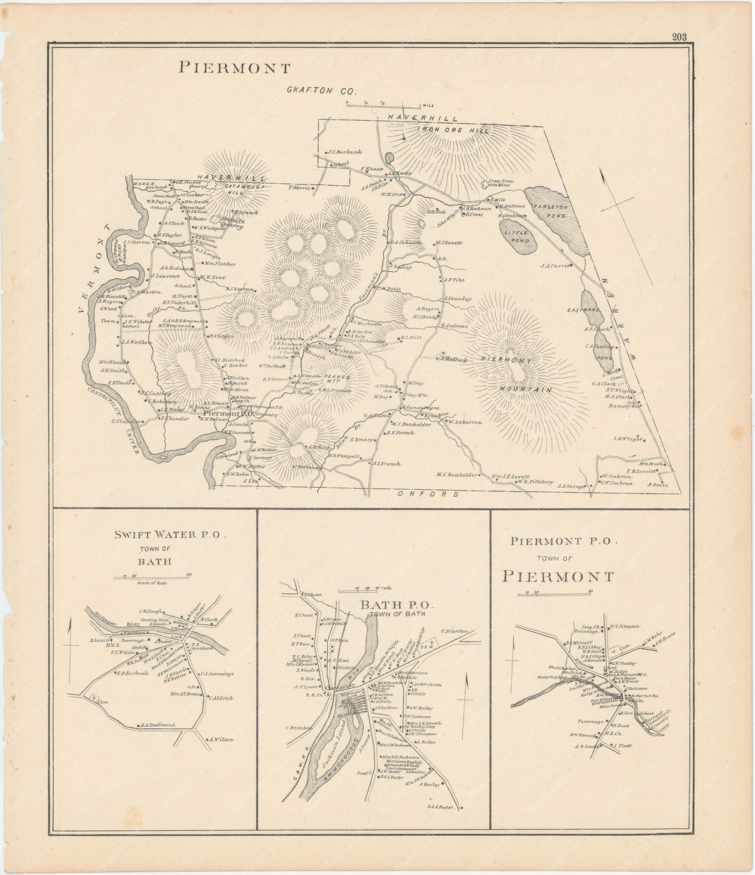 Piermont and Bath, New Hampshire 1892