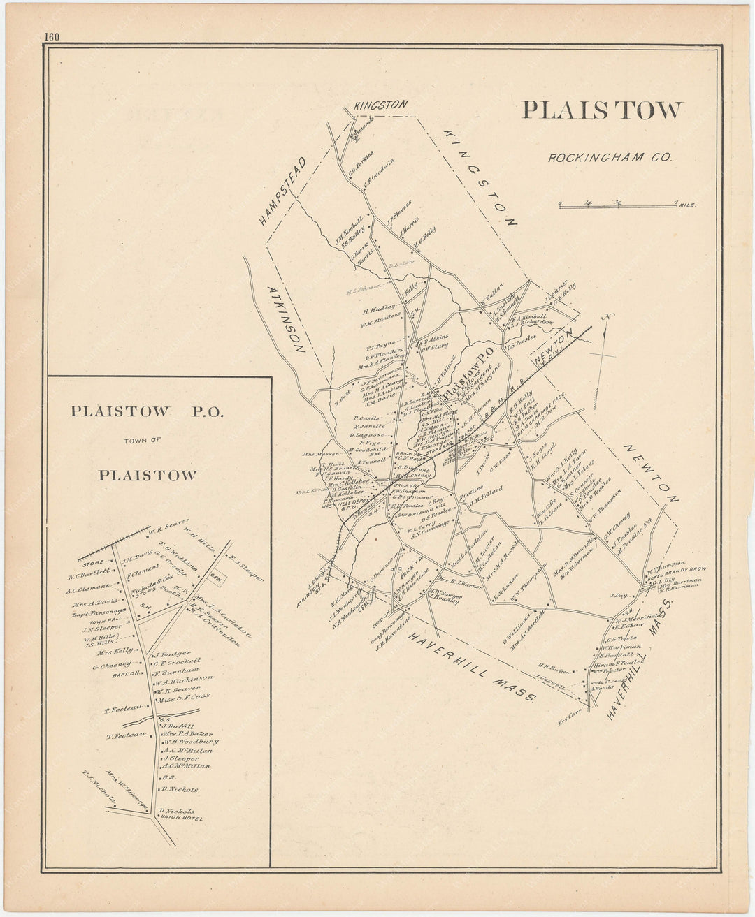 Plaistow, New Hampshire 1892