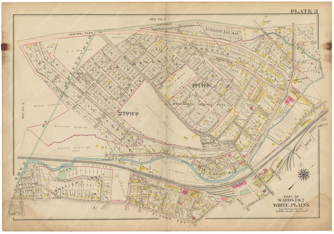 Westchester County, New York 1910 Vol. 1: Plate 003 White Plains