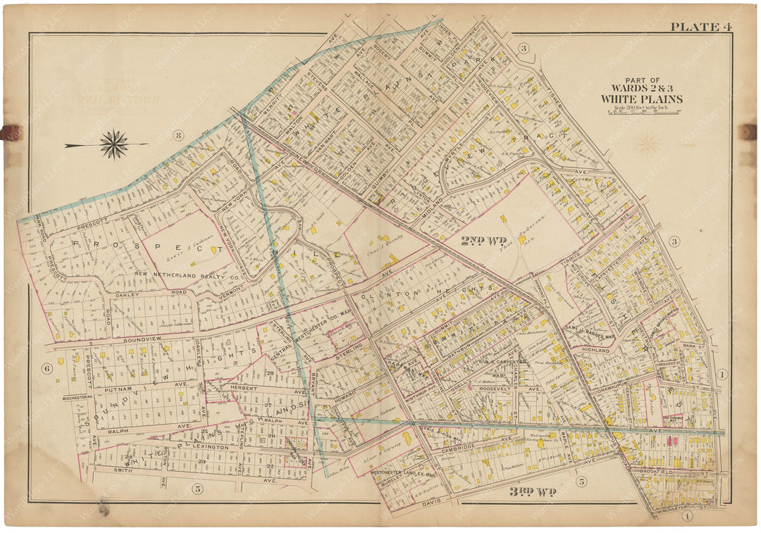 Westchester County, New York 1910 Vol. 1: Plate 004 White Plains