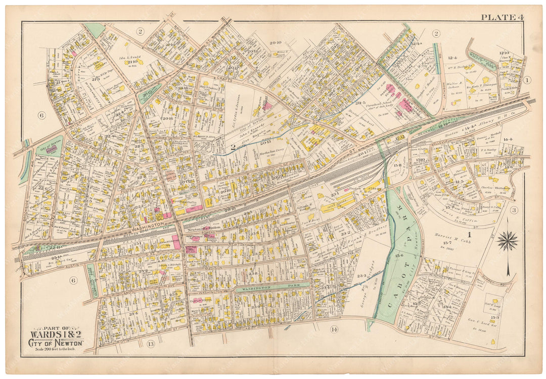 Newton, Massachusetts 1907 Plate 004