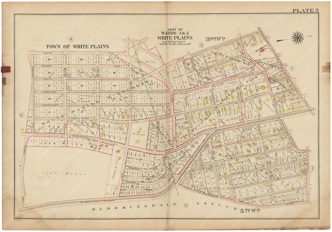 Westchester County, New York 1910 Vol. 1: Plate 005 White Plains