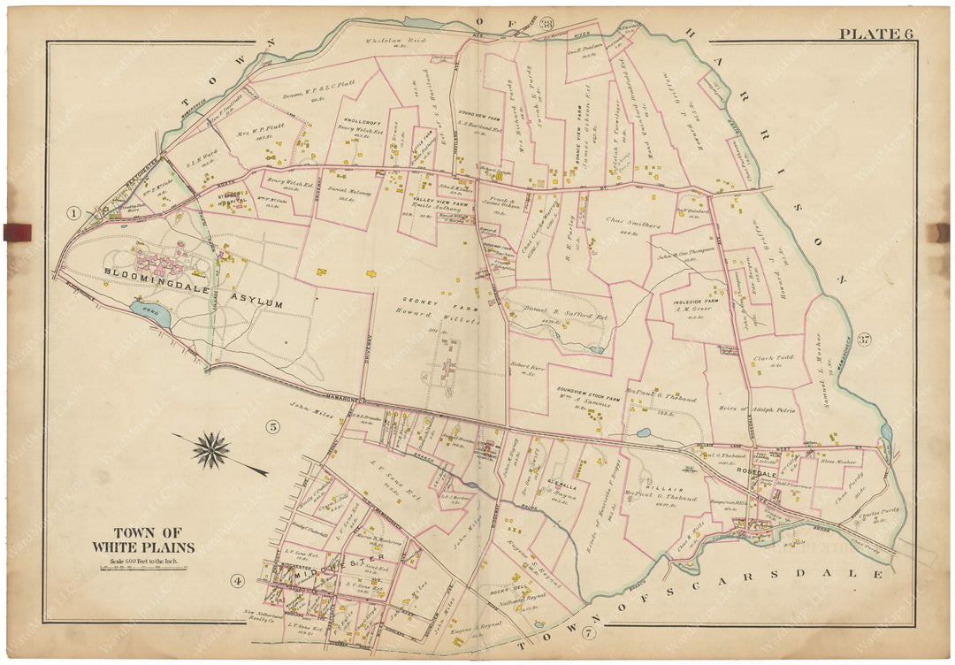 Westchester County, New York 1910 Vol. 1: Plate 006 White Plains