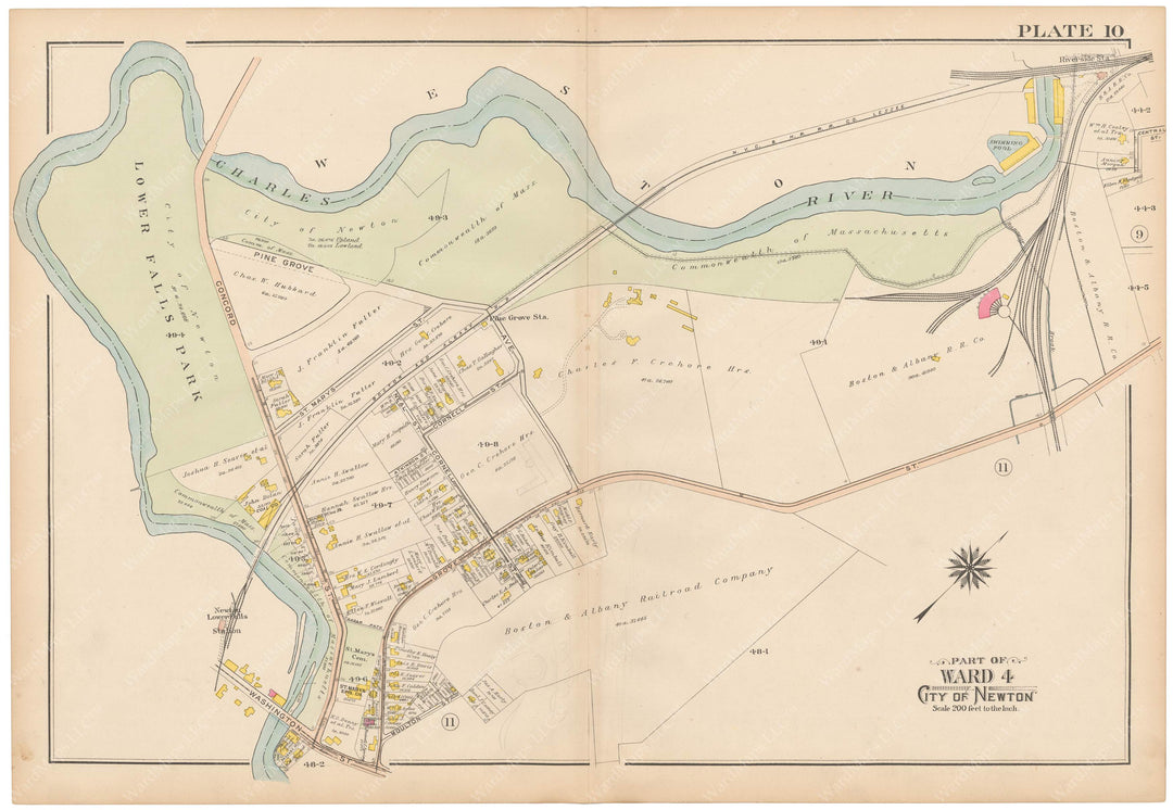 Newton, Massachusetts 1907 Plate 010