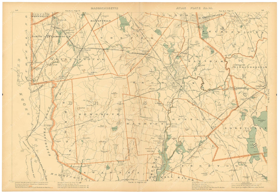 Massachusetts 1904 Plate 014: Bristol County