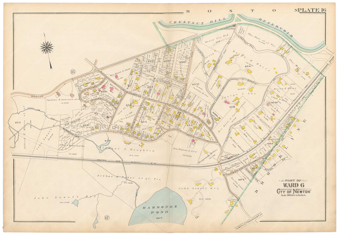 Newton, Massachusetts 1907 Plate 016