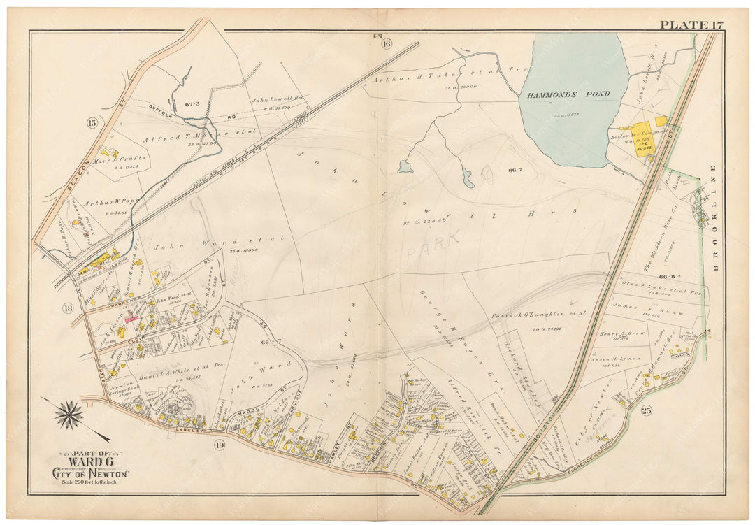 Newton, Massachusetts 1907 Plate 017