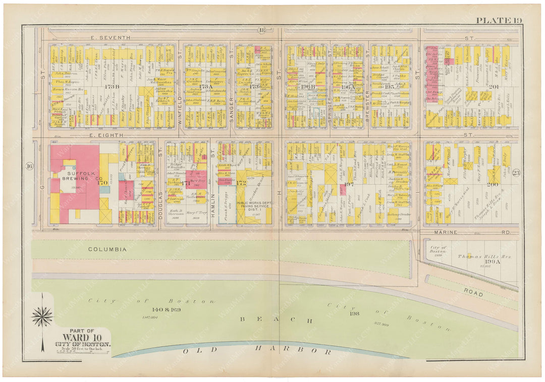 South Boston, Massachusetts 1919 Plate 019