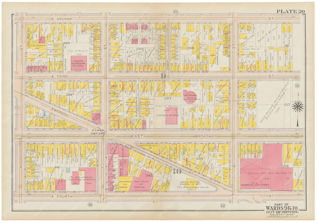 South Boston, Massachusetts 1919 Plate 020