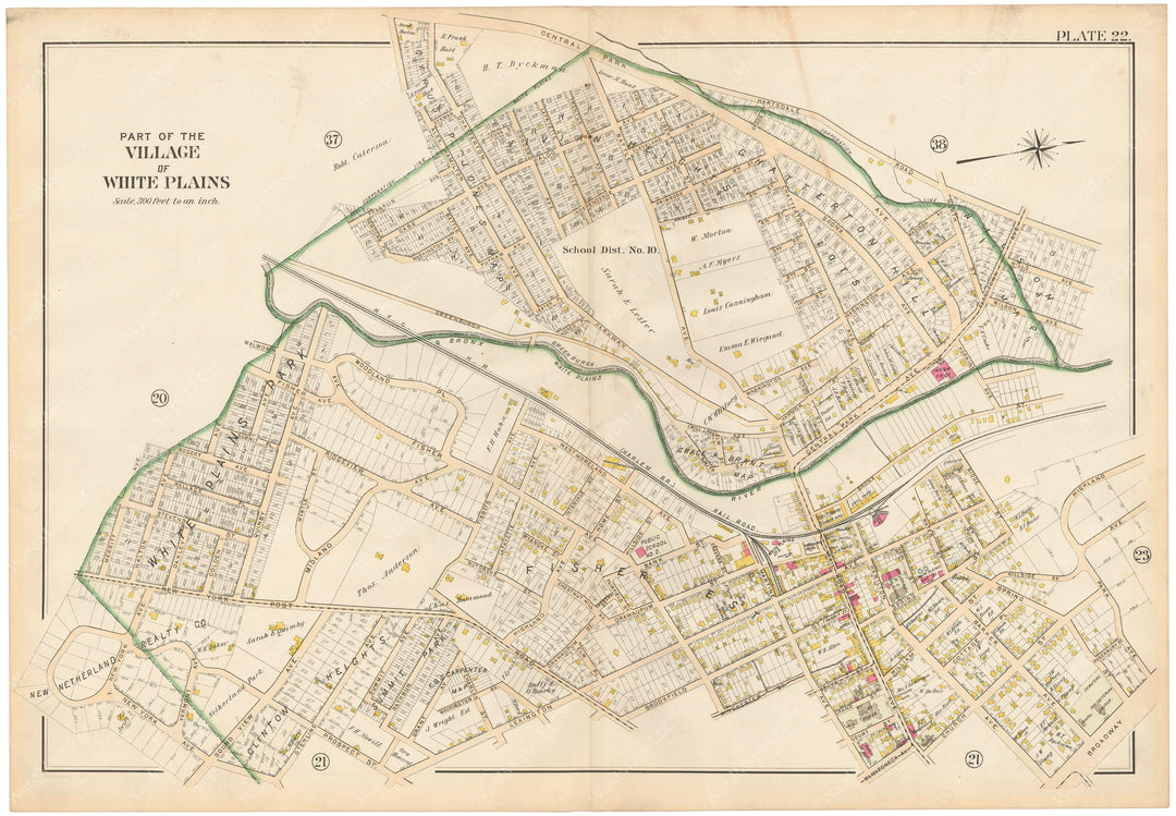 Westchester County, New York 1901 Plate 022: White Plains