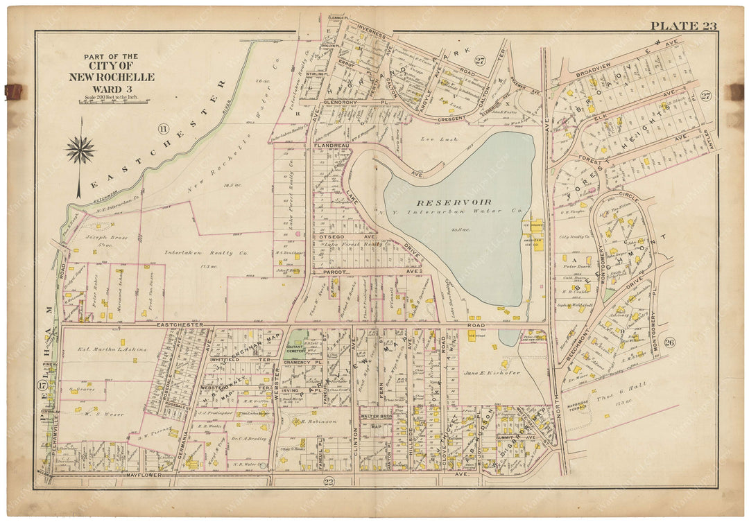 Westchester County, New York 1910 Vol. 1: Plate 023 New Rochelle