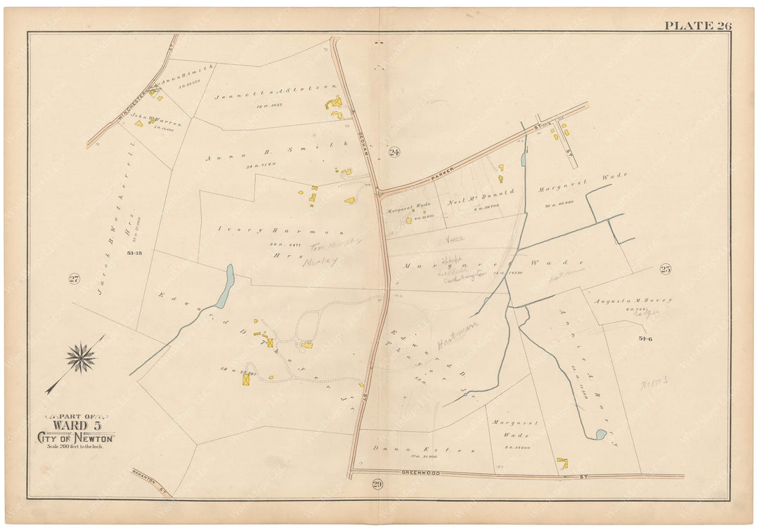 Newton, Massachusetts 1907 Plate 026