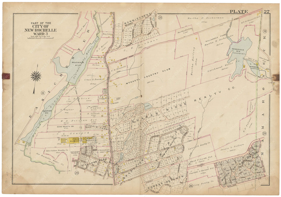 Westchester County, New York 1910 Vol. 1: Plate 027 New Rochelle