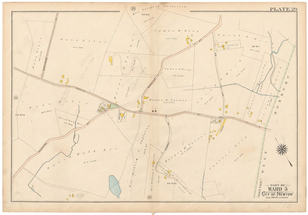 Newton, Massachusetts 1907 Plate 029