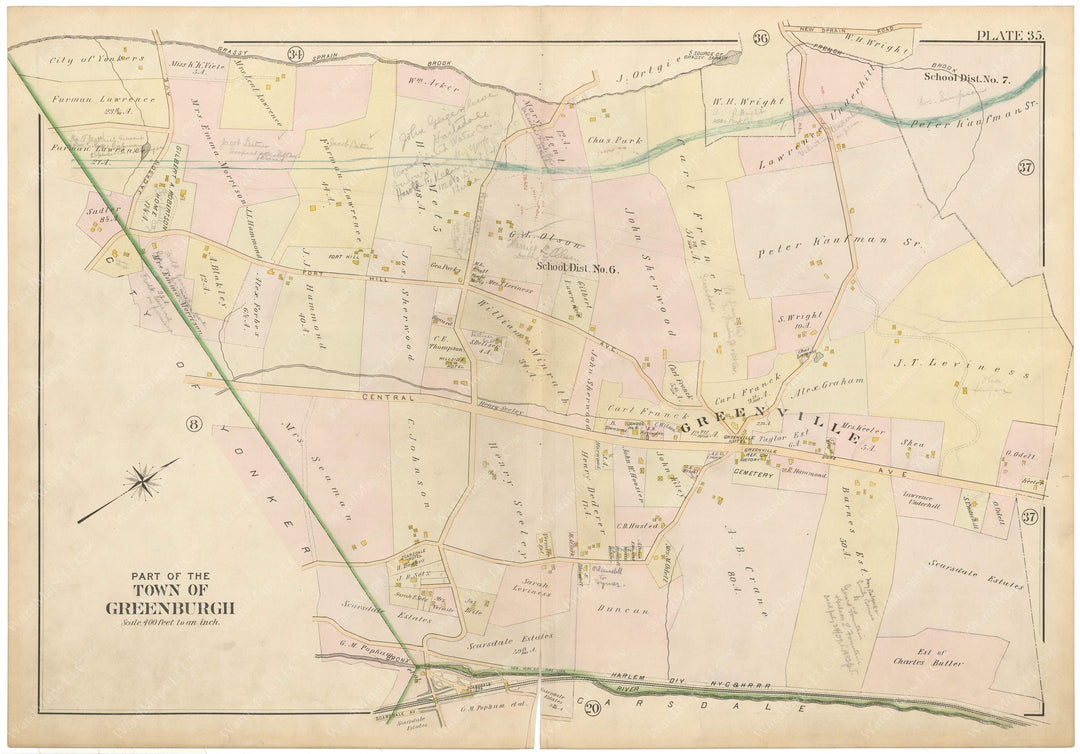 Westchester County, New York 1901 Plate 035: Greenburgh