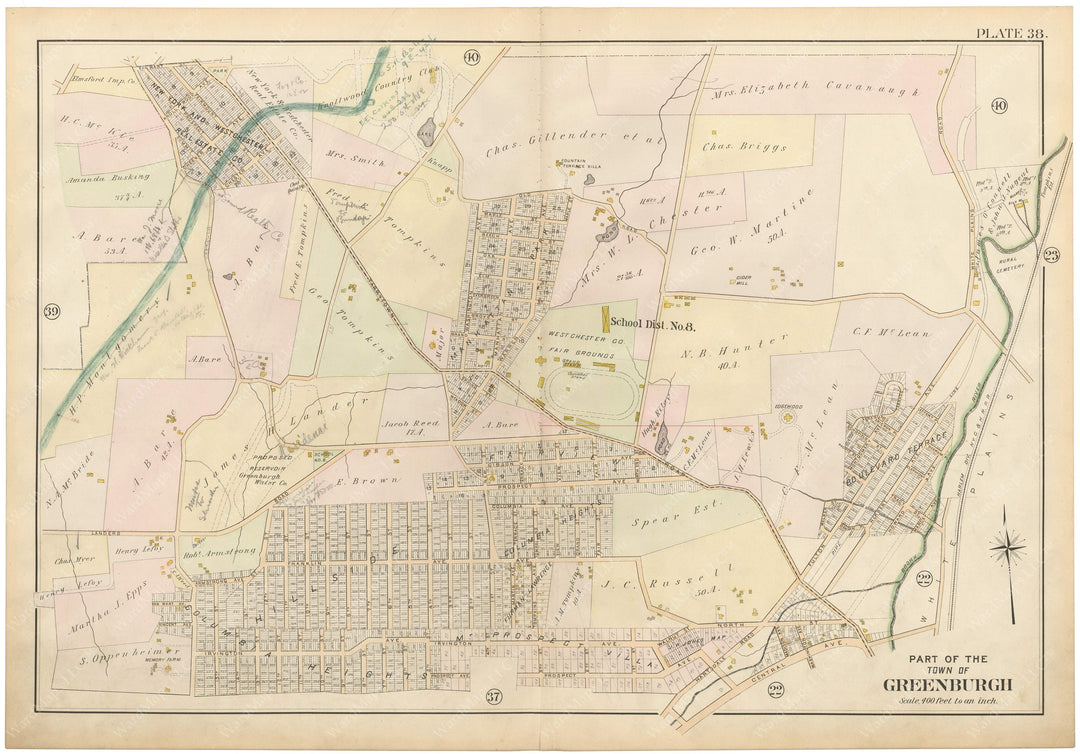 Westchester County, New York 1901 Plate 038: Greenburgh