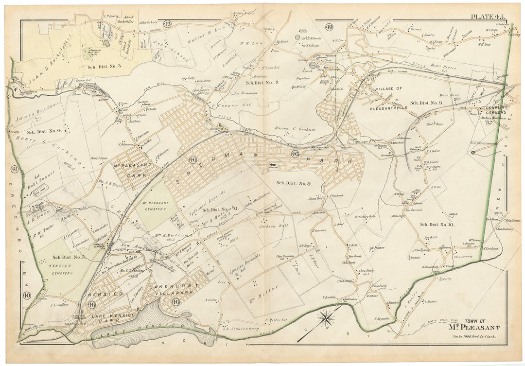 Westchester County, New York 1901 Plate 045: Mount Pleasant