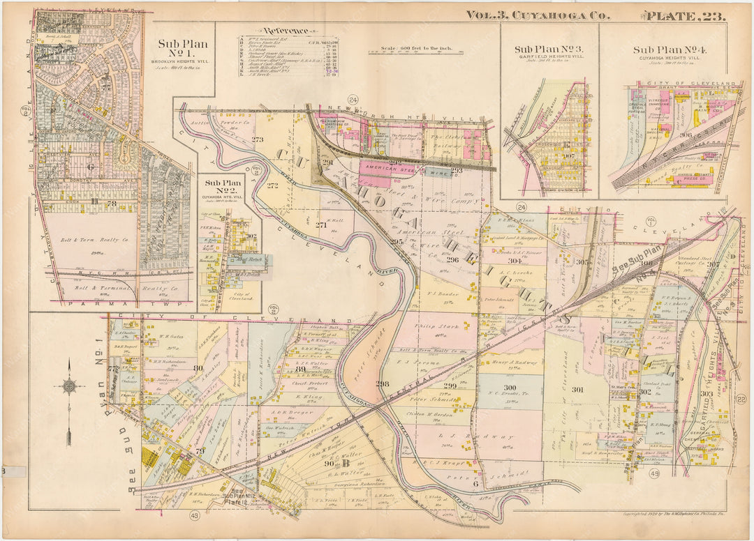 Cuyahoga County, Ohio, Vol. 3, 1920 Plate 023: Cuyahoga Heights Village and Garfield Heights Village