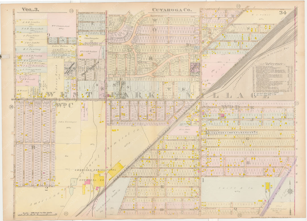 Cuyahoga County, Ohio, Vol. 3, 1920 Plate 034: West Park Village