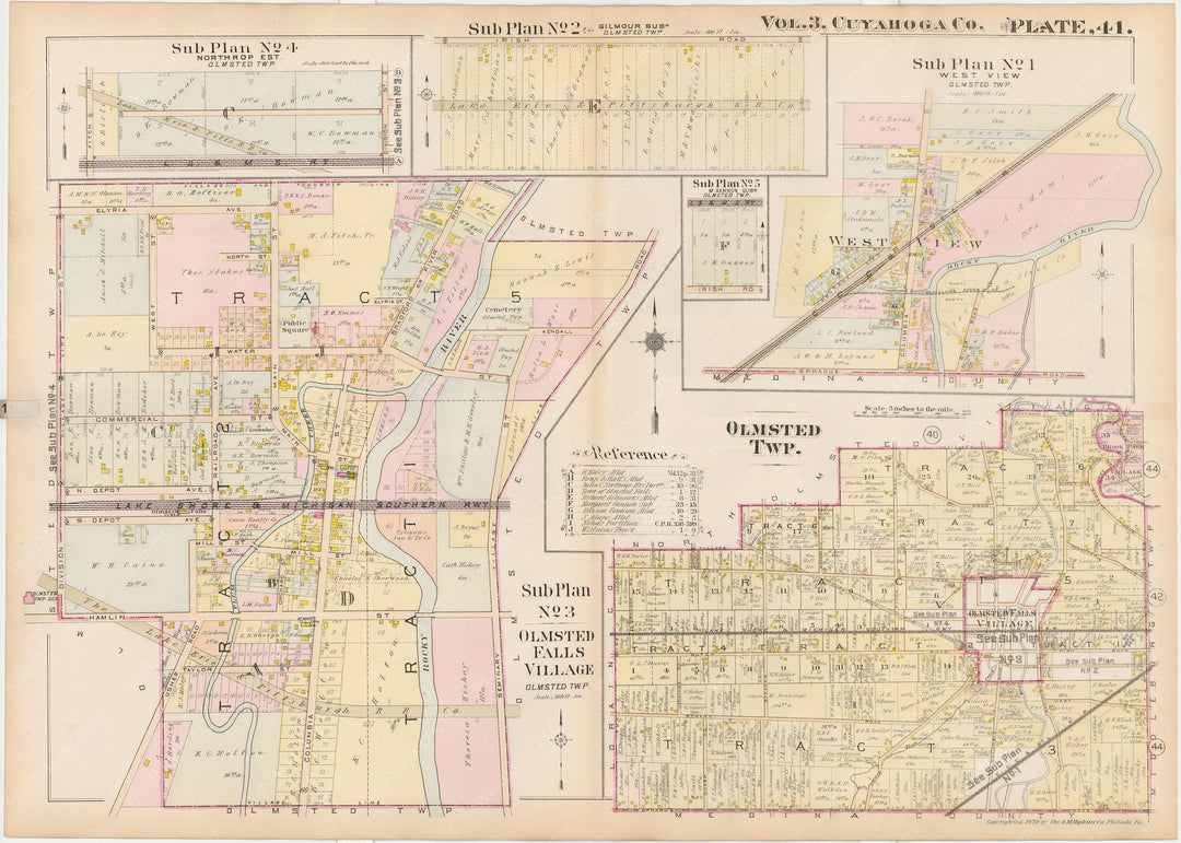 Cuyahoga County, Ohio, Vol. 3, 1920 Plate 041: Olmstead Township