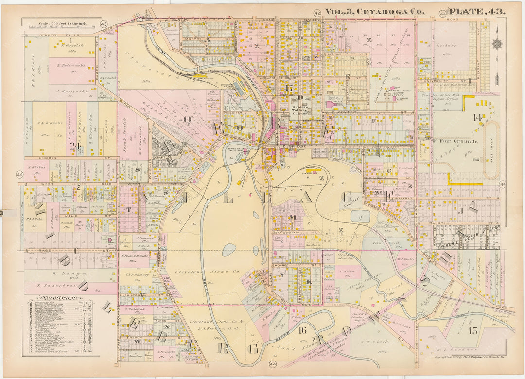 Cuyahoga County, Ohio, Vol. 3, 1920 Plate 043: Berea Village and Middleburg Township