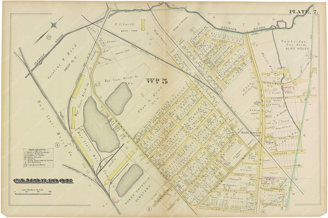 Cambridge, Massachusetts 1886 Plate 007