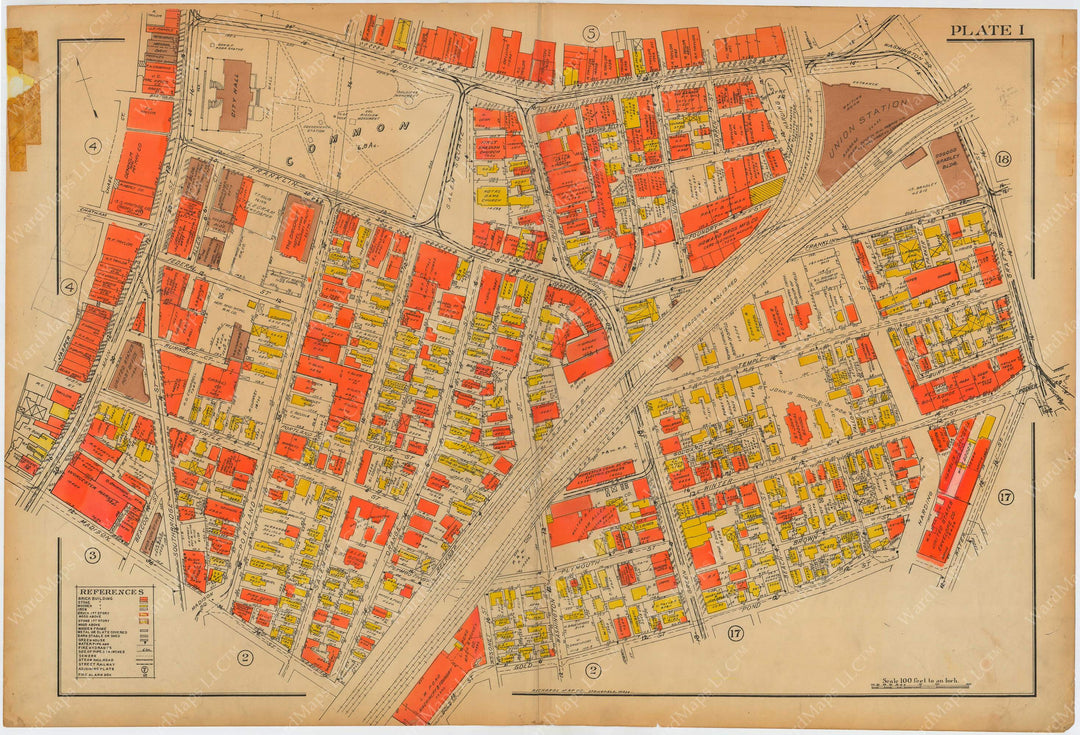 Worcester, Massachusetts 1922 Plate 001