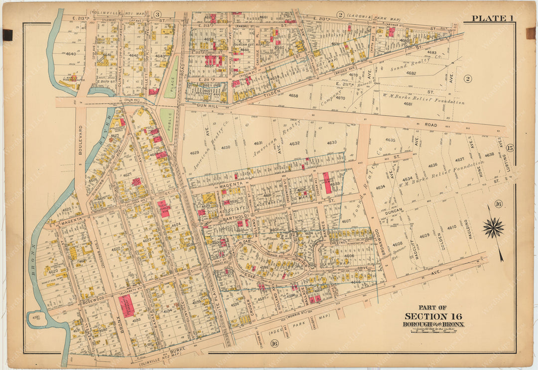 The Bronx, New York 1913 Plate 001