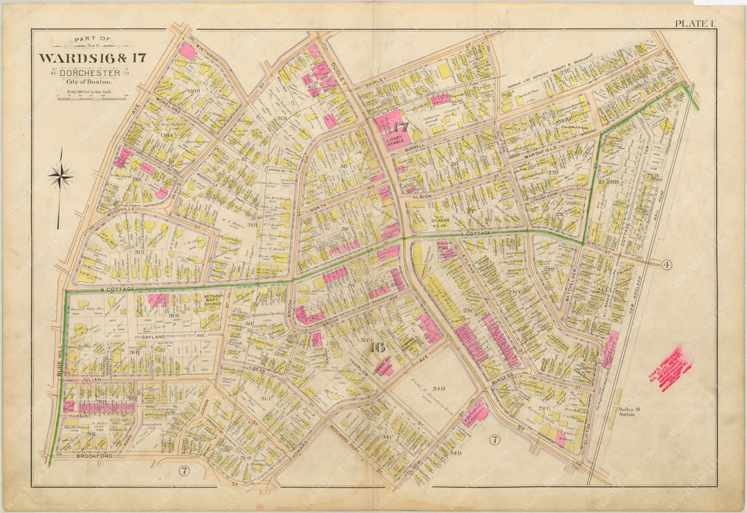 Dorchester, Massachusetts 1898 Plate 001