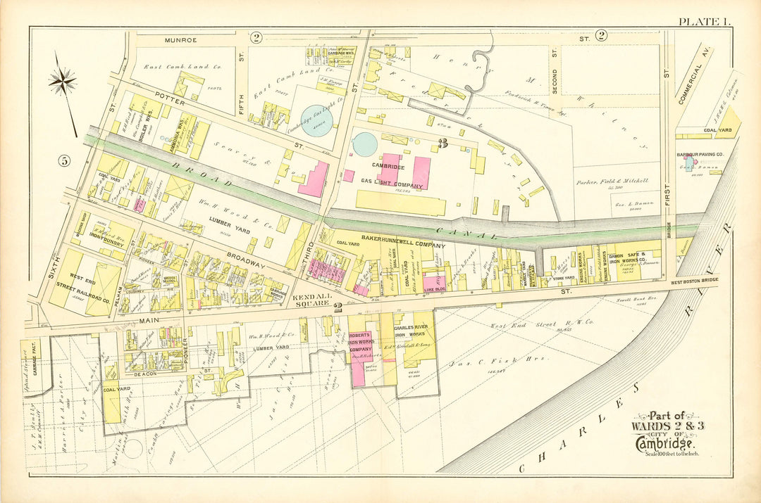 Cambridge, Massachusetts 1894 Plate 001