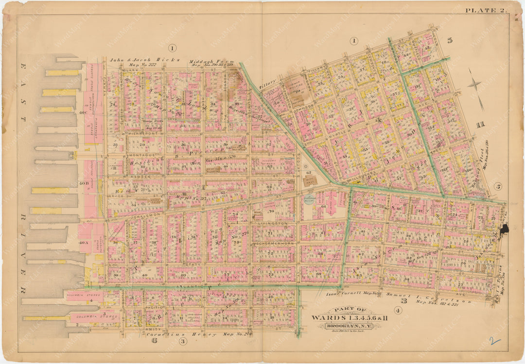 Brooklyn, New York 1886 Plate 002