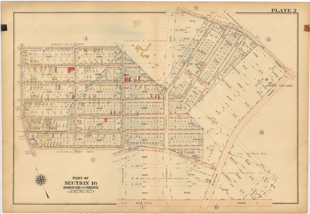 The Bronx, New York 1913 Plate 002