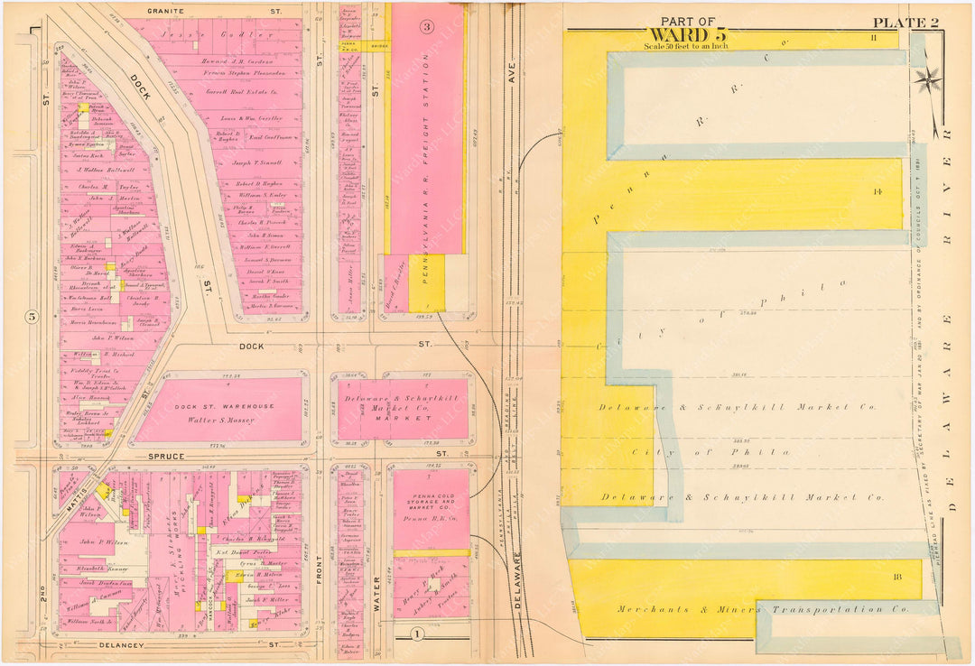 Philadelphia, Pennsylvania 1908, 5th, 7th, and 8th Wards: Plate 002