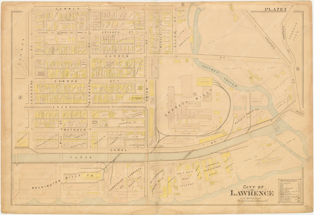 Lawrence, Massachusetts 1896 Plate 003