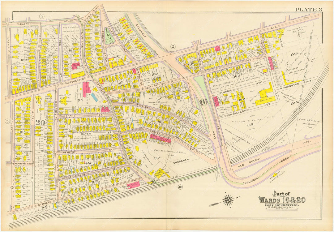 Dorchester, Massachusetts 1910 Plate 003