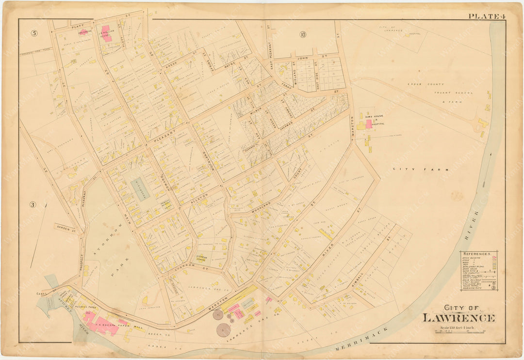 Lawrence, Massachusetts 1896 Plate 004