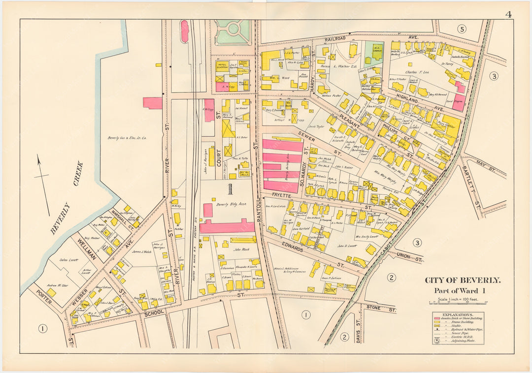 Beverly, Massachusetts 1907 Plate 004