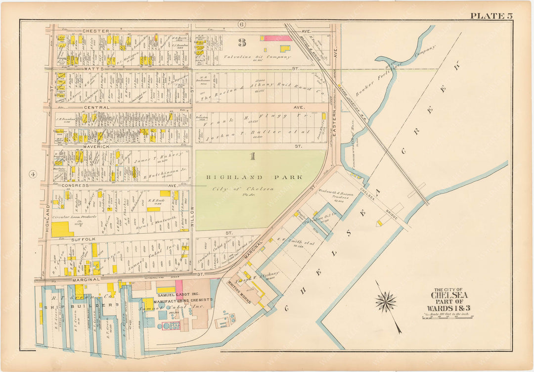 Chelsea, Massachusetts 1914 Plate 005