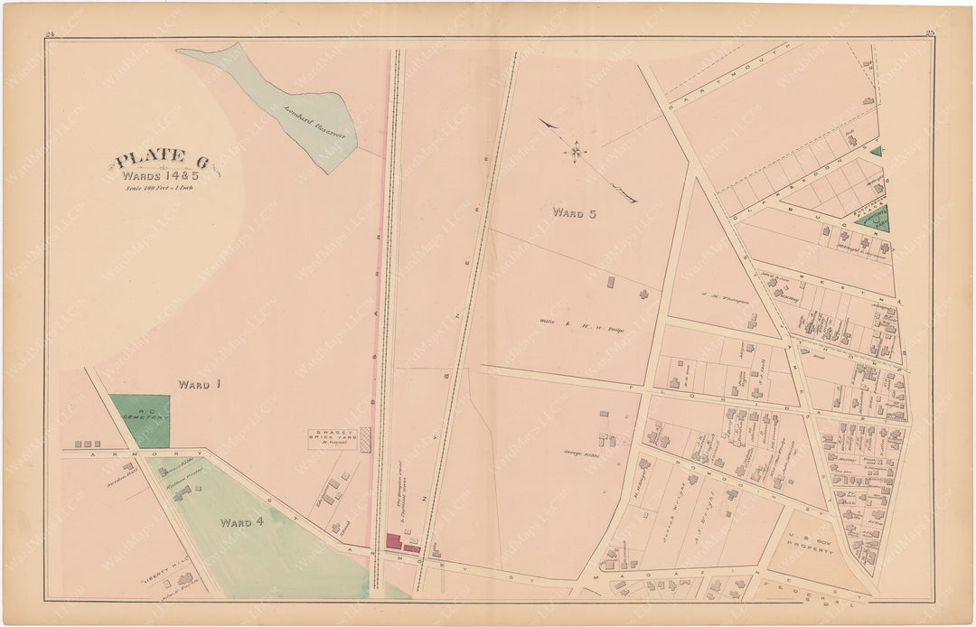 Springfield, Massachusetts 1882 Plate 006