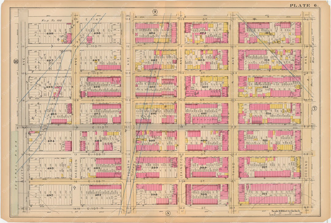 Manhattan, New York 1884 Vol 2: Plate 006