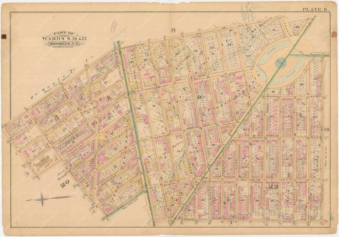 Brooklyn, New York 1886 Plate 006