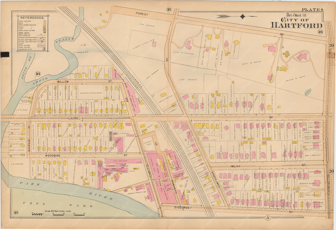 Hartford, Connecticut 1896 Plate 006