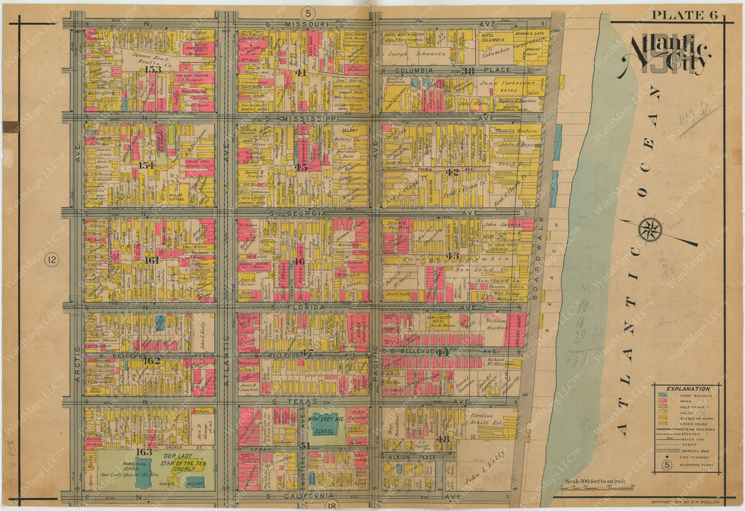 Atlantic City, New Jersey 1914 Plate 006