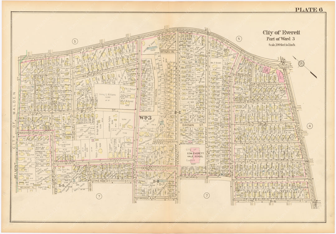 Everett, Massachusetts 1921 Plate 006