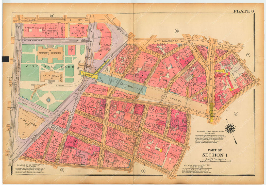 Manhattan, New York 1922 (1935) Vol. 1: Plate 006