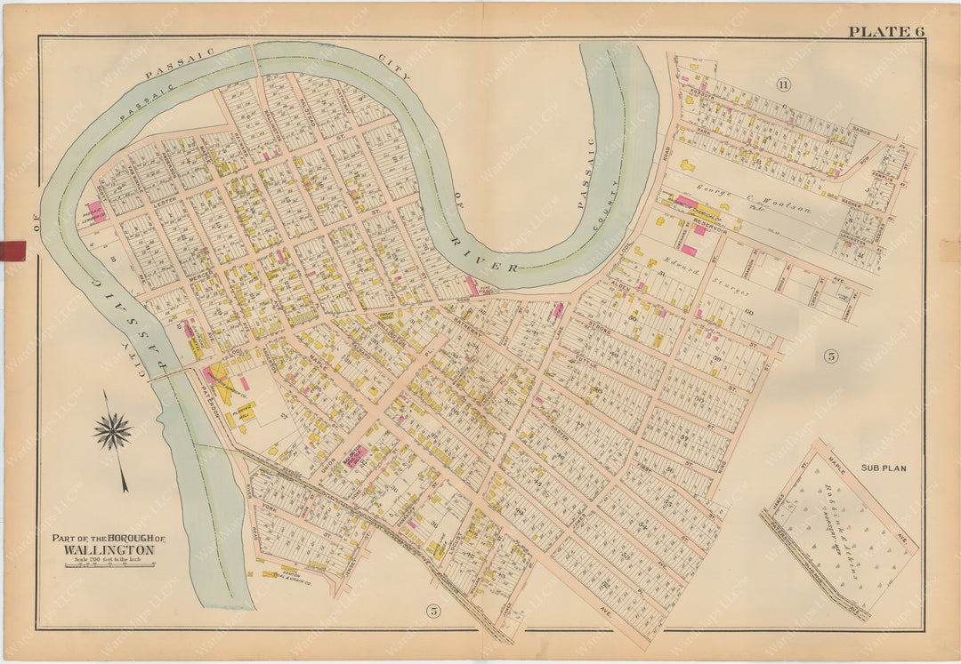 Bergen County, New Jersey, Vol. 2, 1913 Plate 006: Wallington