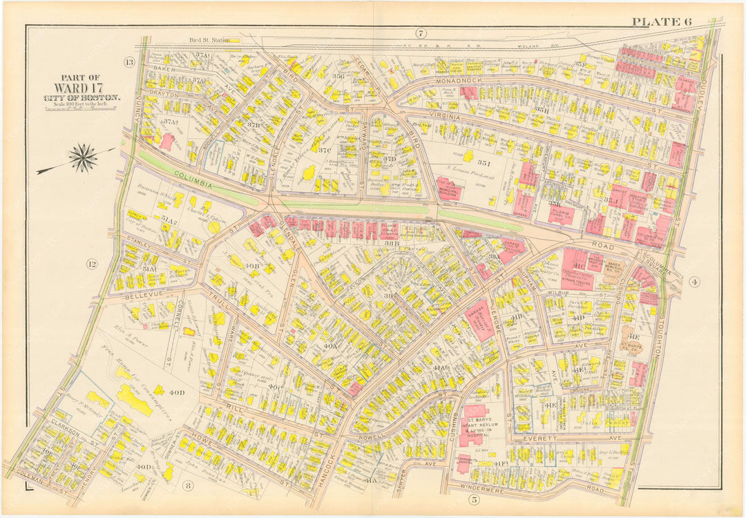 Dorchester, Massachusetts 1918 Plate 006