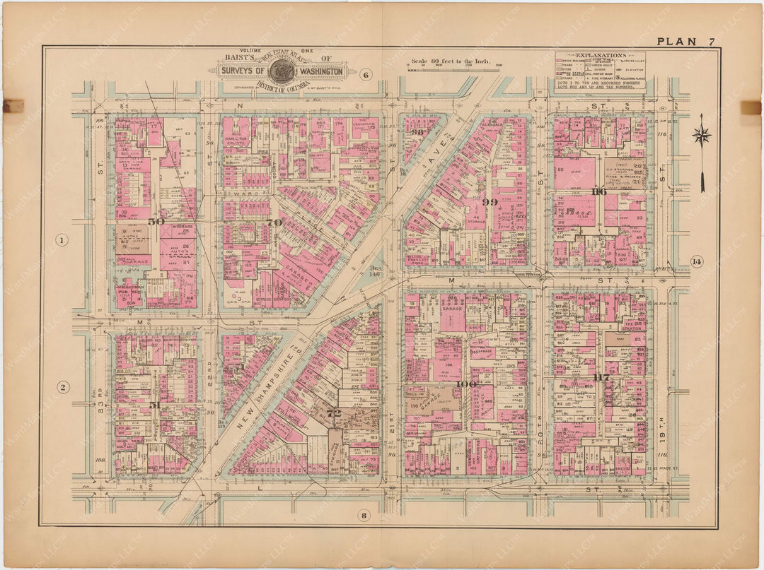 Washington, D.C. 1939 Vol. 1, Inner NW, Plate 007